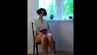 Киска красотки менән селфи яһарға һәм Йөнлө Ямочка Йөнлө, Бөрө менән Оргазм